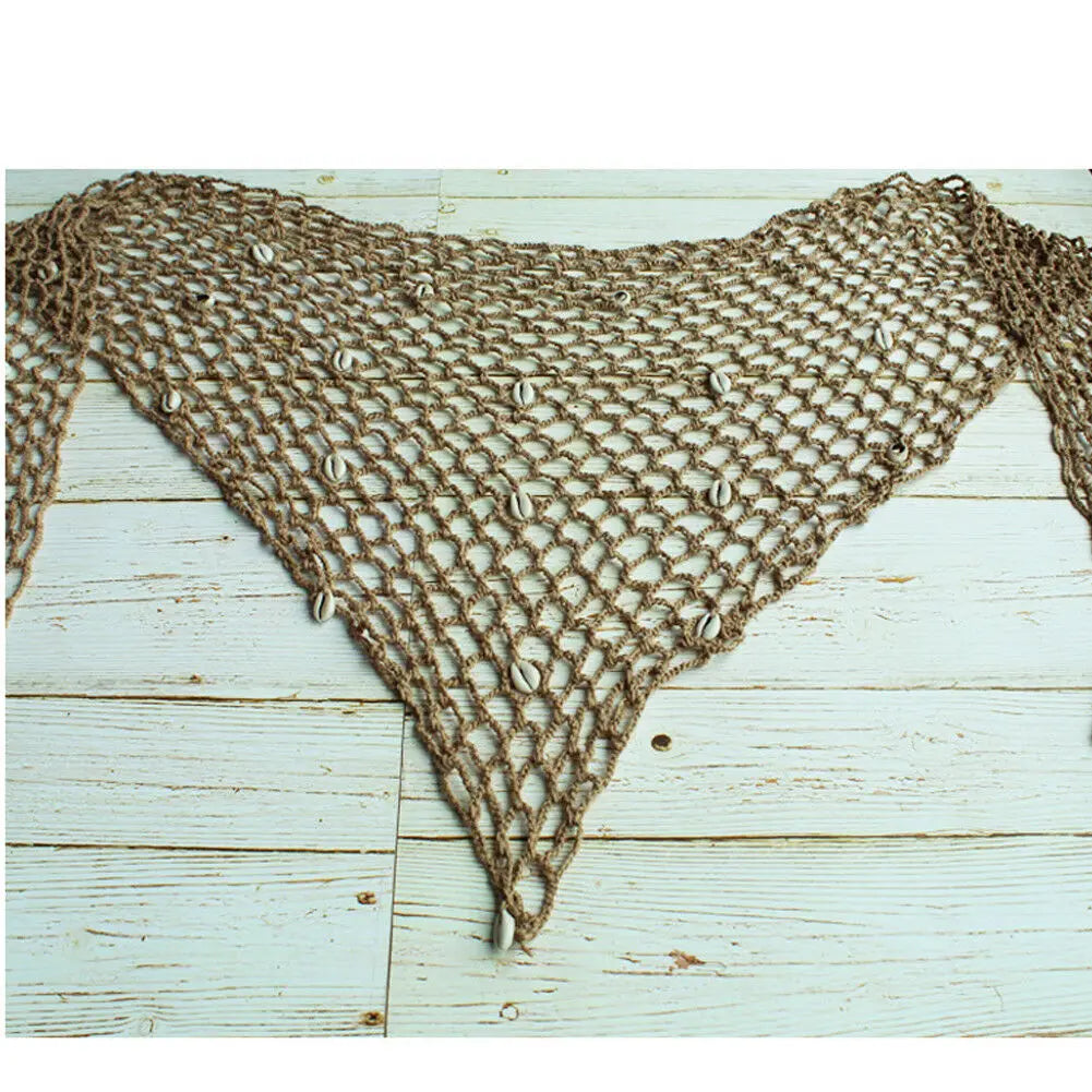 Jupe de plage sexy en résille au crochet Soléa