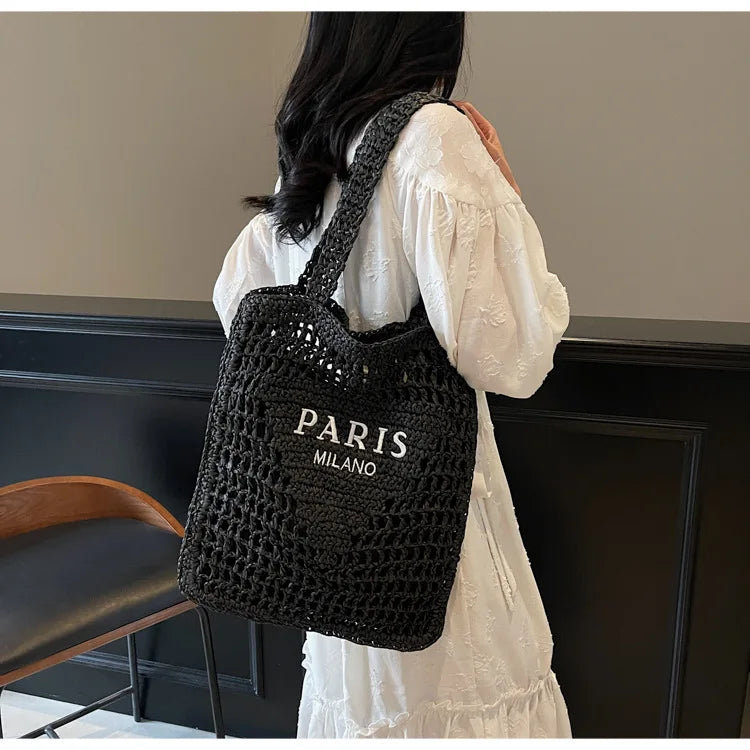 Sac de plage Soléa Deluxe - Tissé à la main
Style Paris-Milan