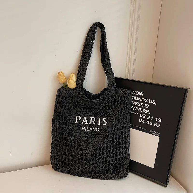 Sac de plage Soléa Deluxe - Tissé à la main
Style Paris-Milan