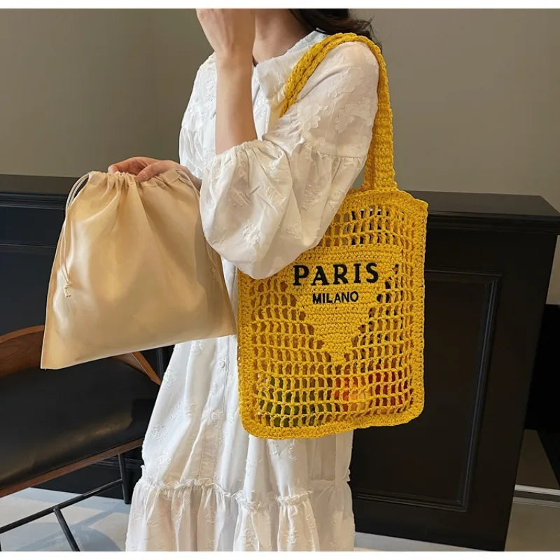 Sac de plage Soléa Deluxe - Tissé à la main
Style Paris-Milan