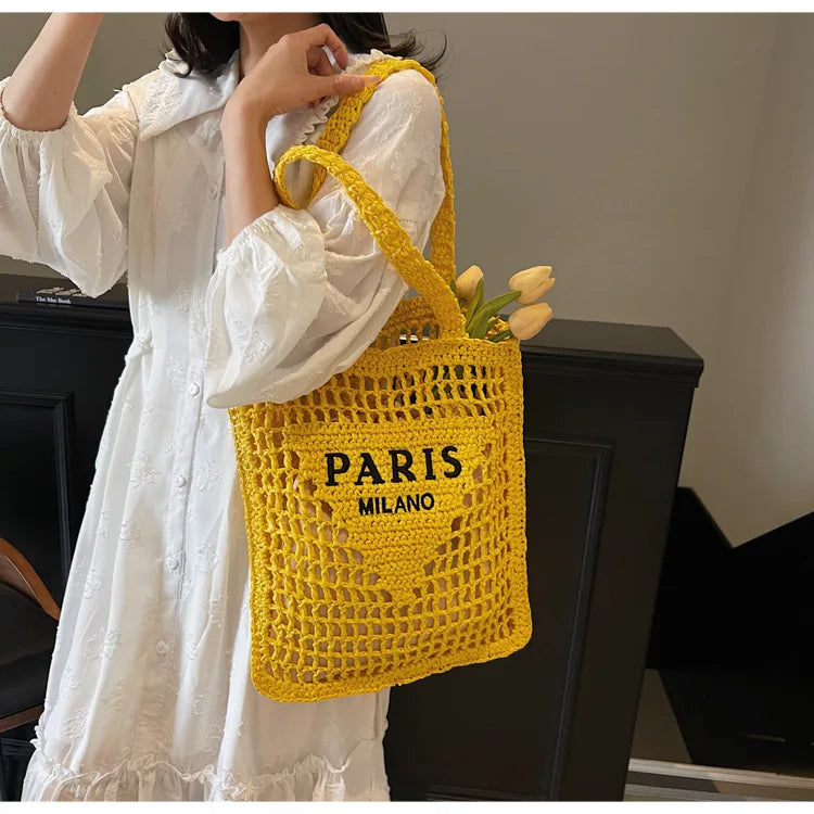 Sac de plage Soléa Deluxe - Tissé à la main
Style Paris-Milan