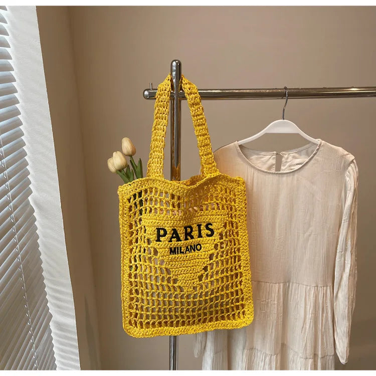 Sac de plage Soléa Deluxe - Tissé à la main
Style Paris-Milan