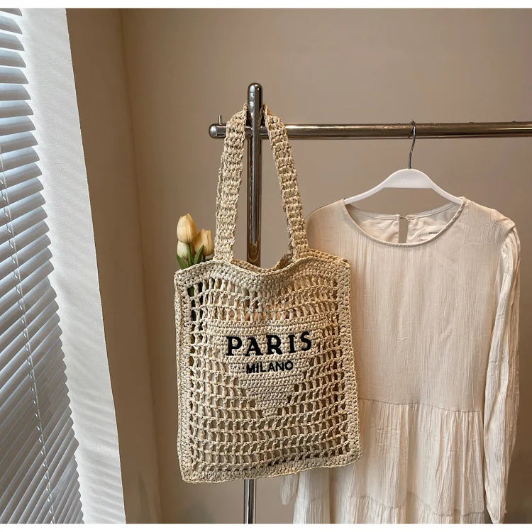 Sac de plage Soléa Deluxe - Tissé à la main
Style Paris-Milan