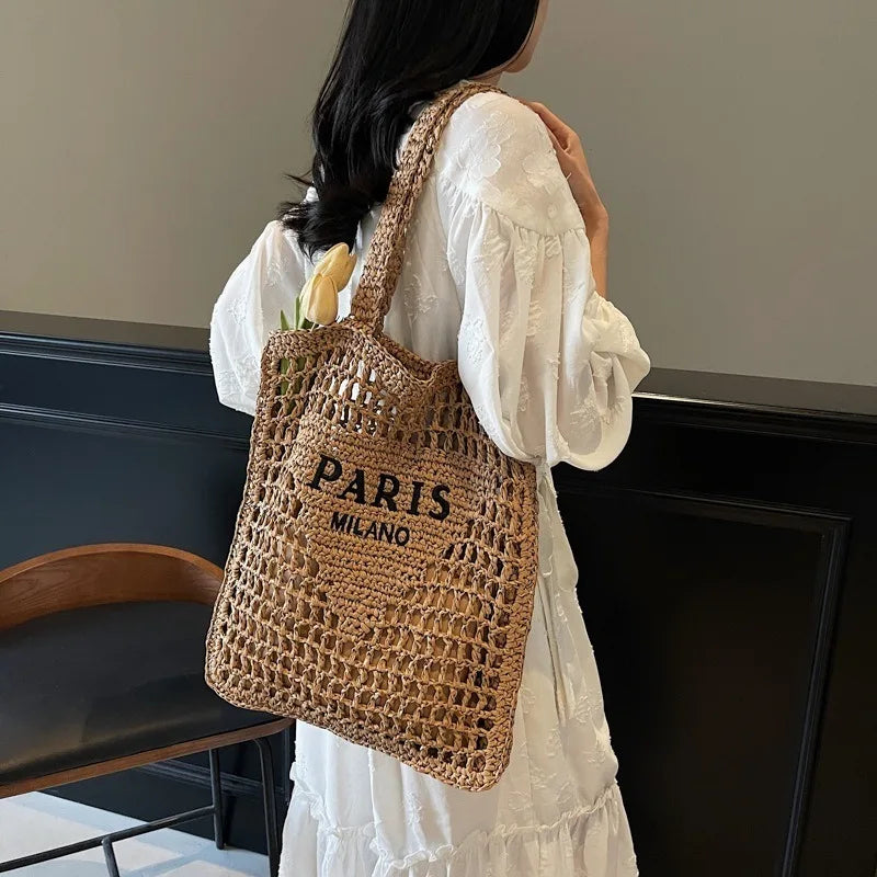 Sac de plage Soléa Deluxe - Tissé à la main
Style Paris-Milan