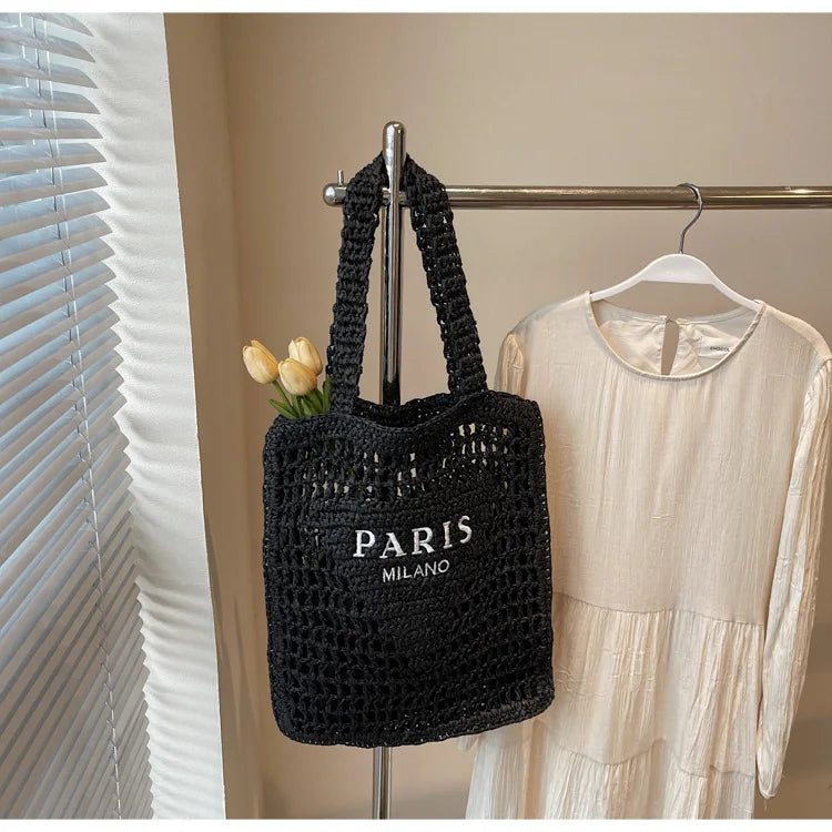 Sac de plage Soléa Deluxe - Tissé à la main
Style Paris-Milan