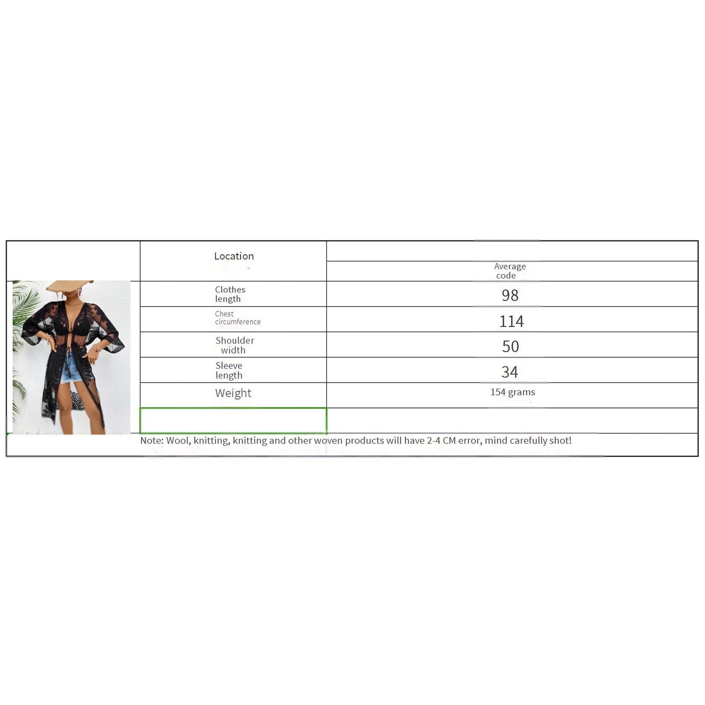 Kimono de plage en dentelle Soléa – Élégance florale et transparente