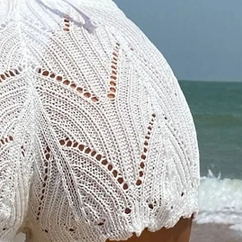Short Soléa Chill – Housse sexy à cordon de serrage au crochet