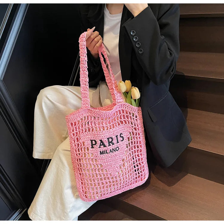 Sac de plage Soléa Deluxe - Tissé à la main
Style Paris-Milan