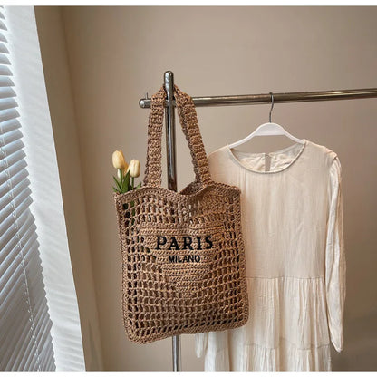 Sac de plage Soléa Deluxe - Tissé à la main
 Style Paris-Milan 