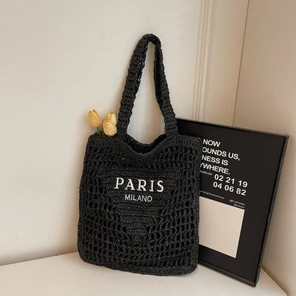 Sac de plage Soléa Deluxe - Tissé à la main
 Style Paris-Milan 